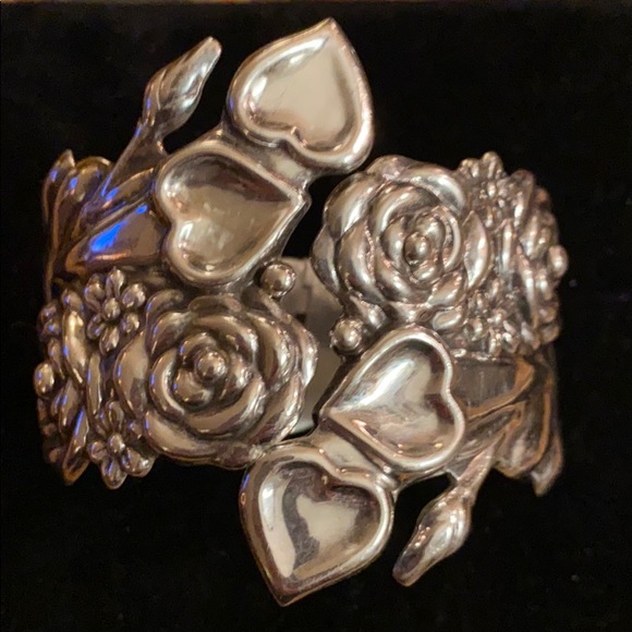 Sterling Art Nouveau Bracelet - Picture 5 of 10